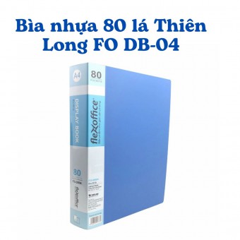 Bìa nhựa 80 lá Thiên Long FO DB-04